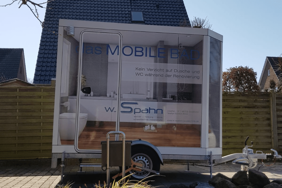 das mobile Bad, Installateur Spahn